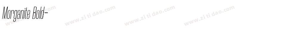 Morganite Bold字体转换